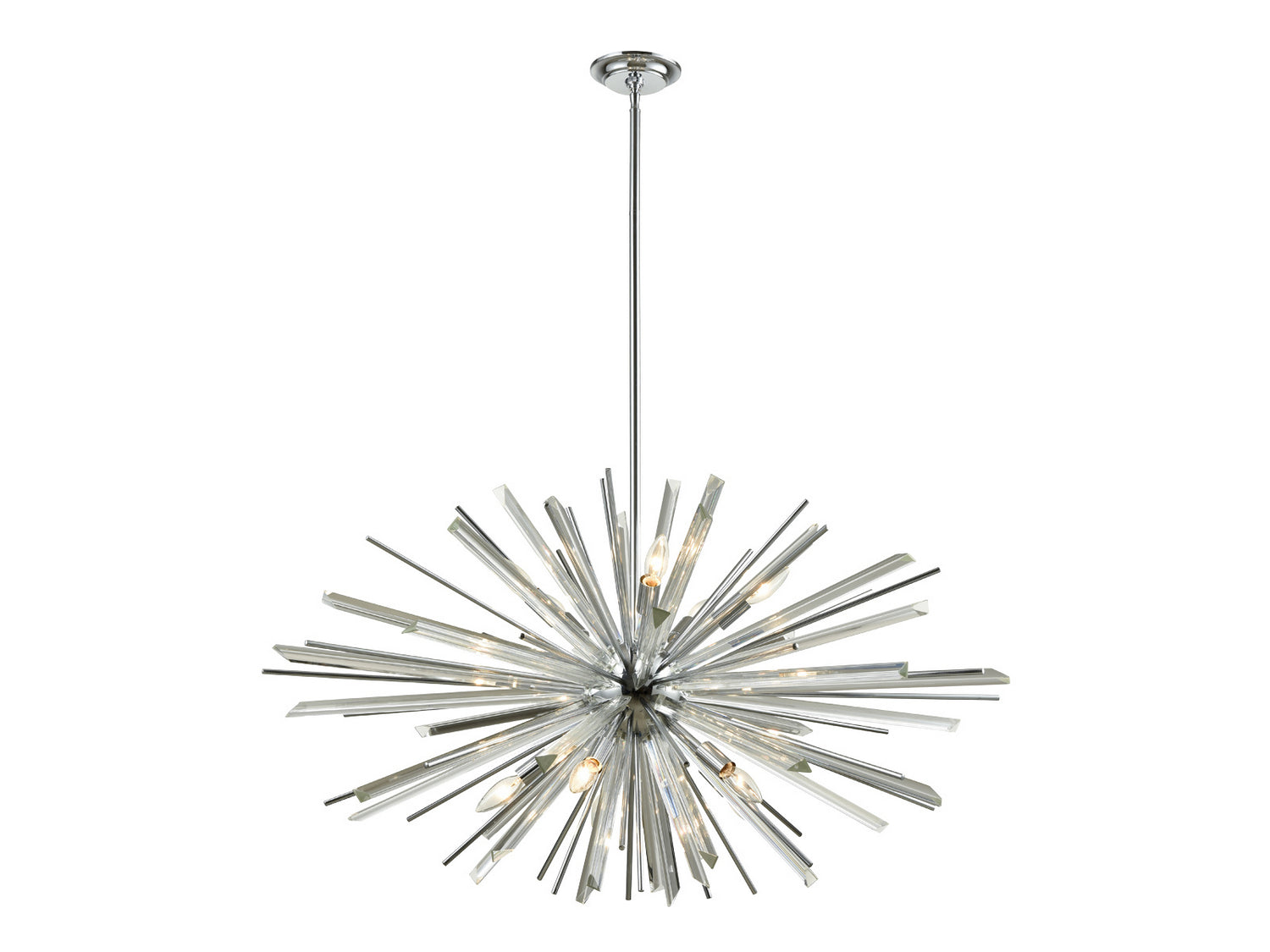 Avenue Lighting - HF8203-CH - Ten Light Chandelier - Palisades Ave. - Chrome w/Clear Glass