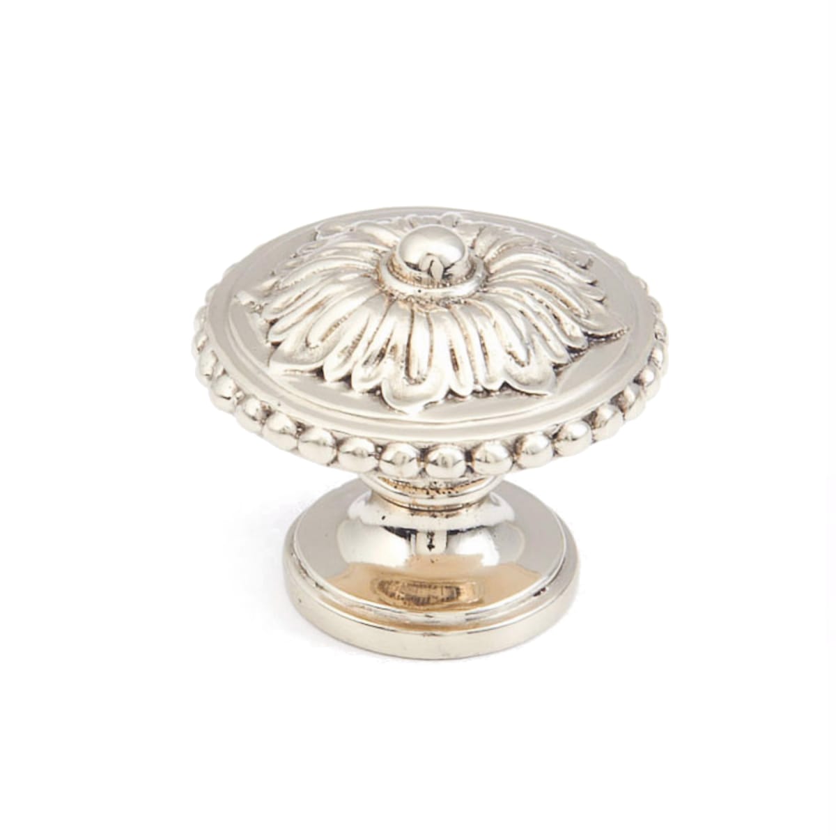 Sonata 1-1/4" Floral Round Solid Brass Sunflower Mushroom Luxury Cabinet Knob / Drawer Knob