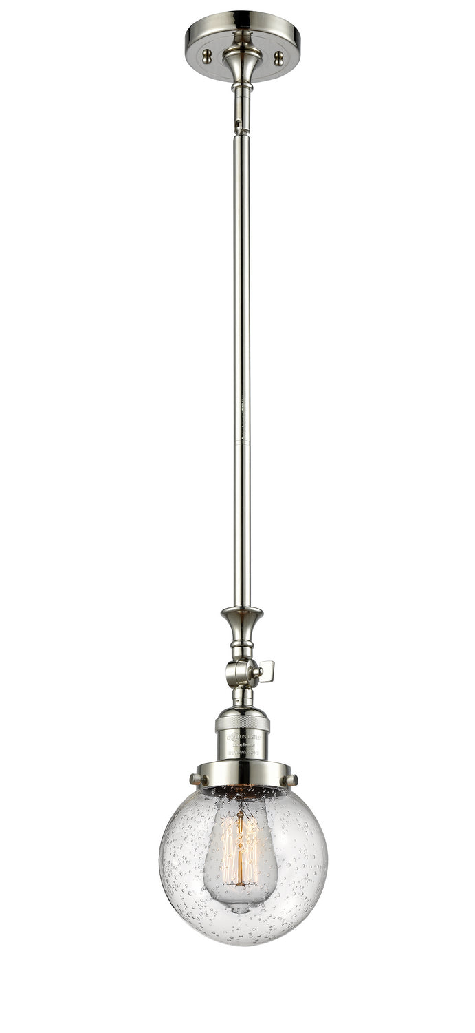 Innovations - 206-PN-G204-6 - One Light Mini Pendant - Franklin Restoration - Polished Nickel