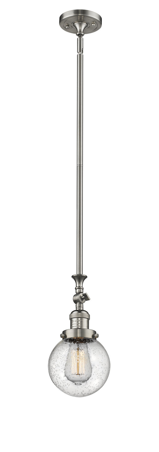 Innovations - 206-SN-G204-6 - One Light Mini Pendant - Franklin Restoration - Brushed Satin Nickel