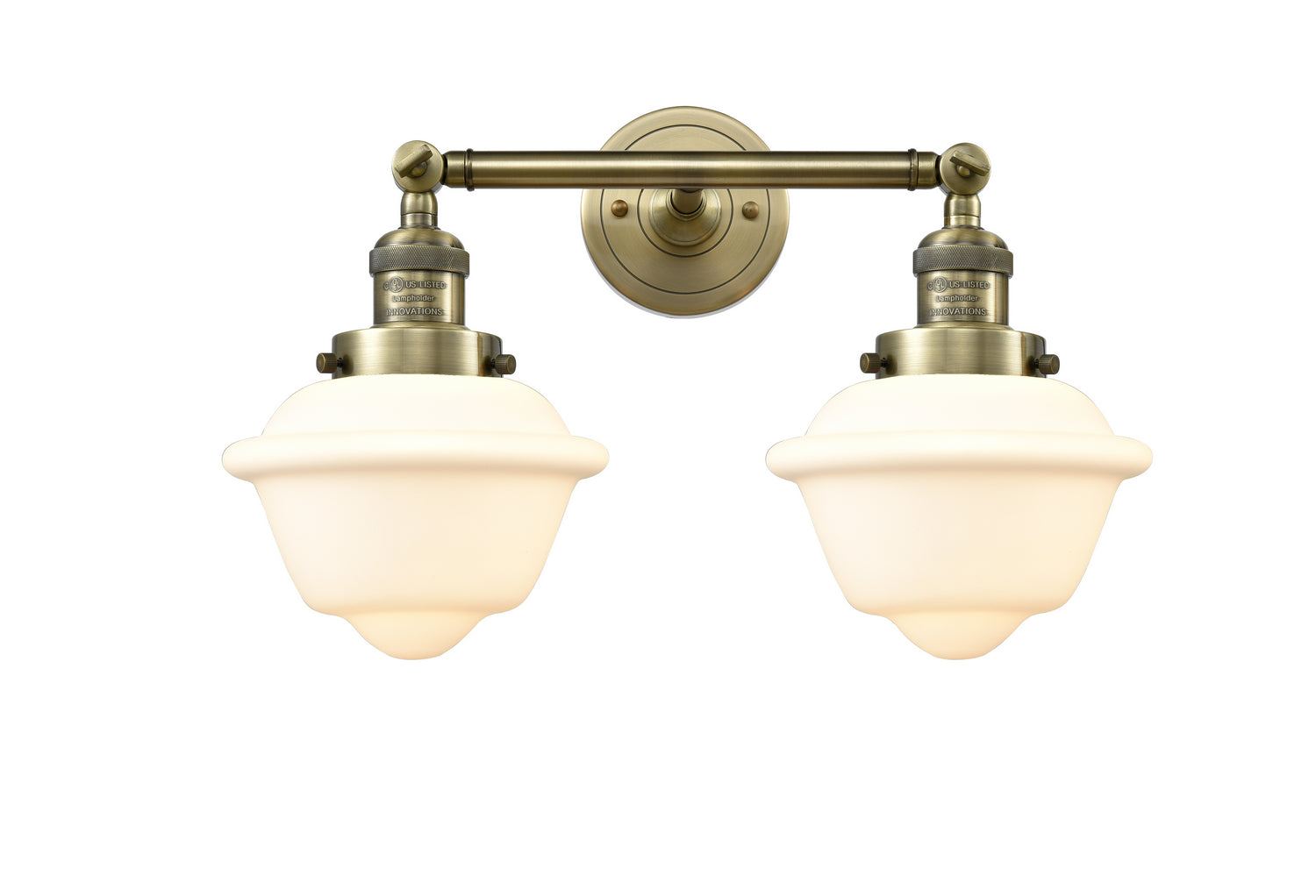 Innovations - 208-AB-G531 - Two Light Bath Vanity - Franklin Restoration - Antique Brass