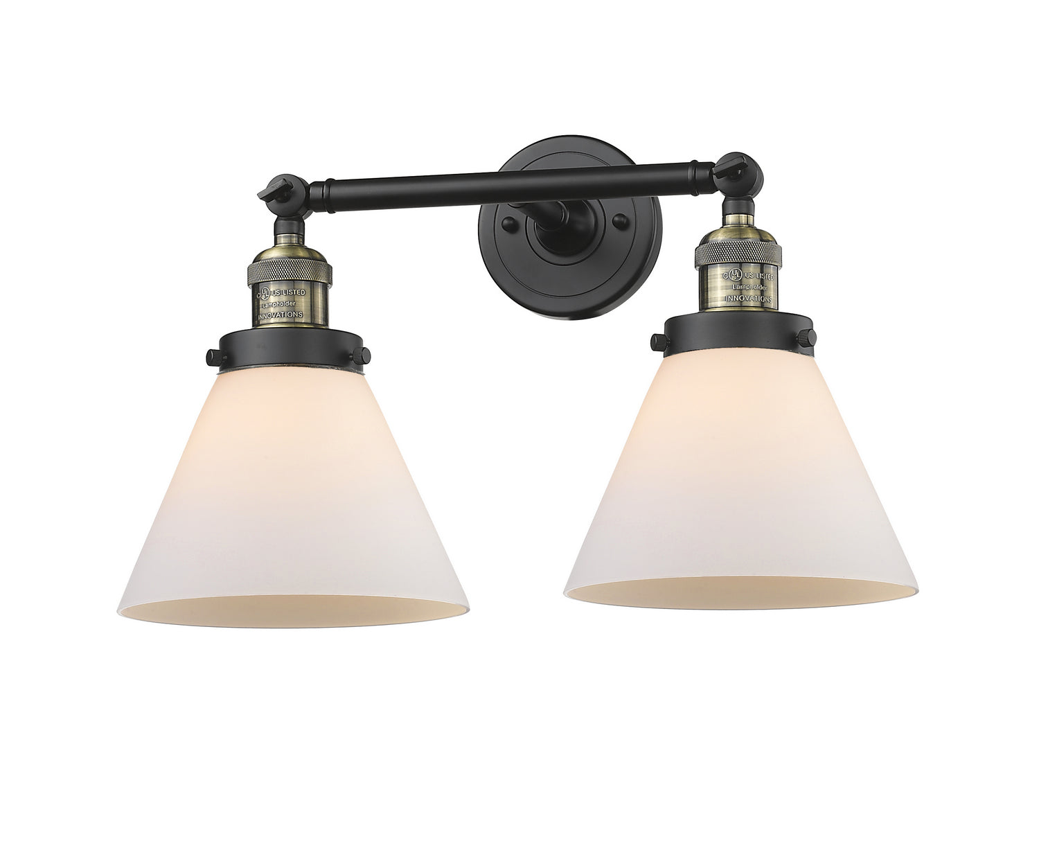 Innovations - 208-BAB-G41 - Two Light Bath Vanity - Franklin Restoration - Black Antique Brass