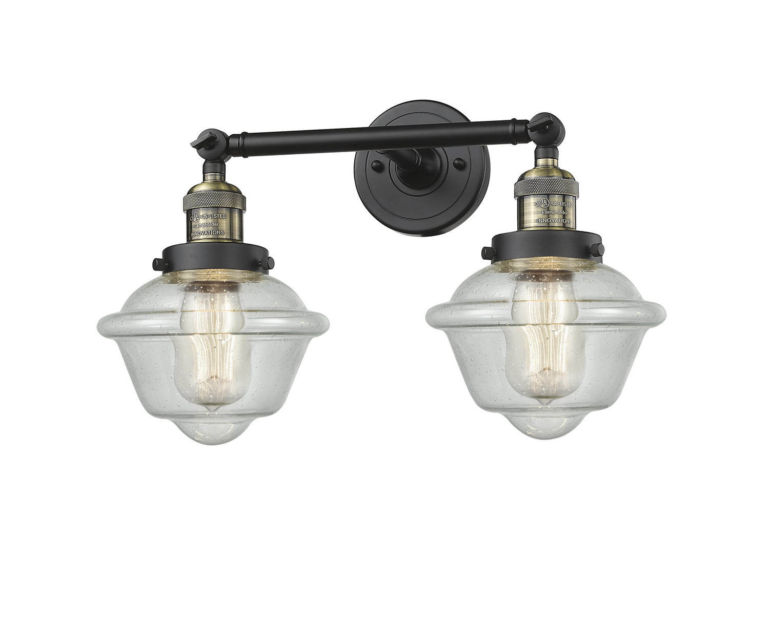 Innovations - 208-BAB-G534 - Two Light Bath Vanity - Franklin Restoration - Black Antique Brass