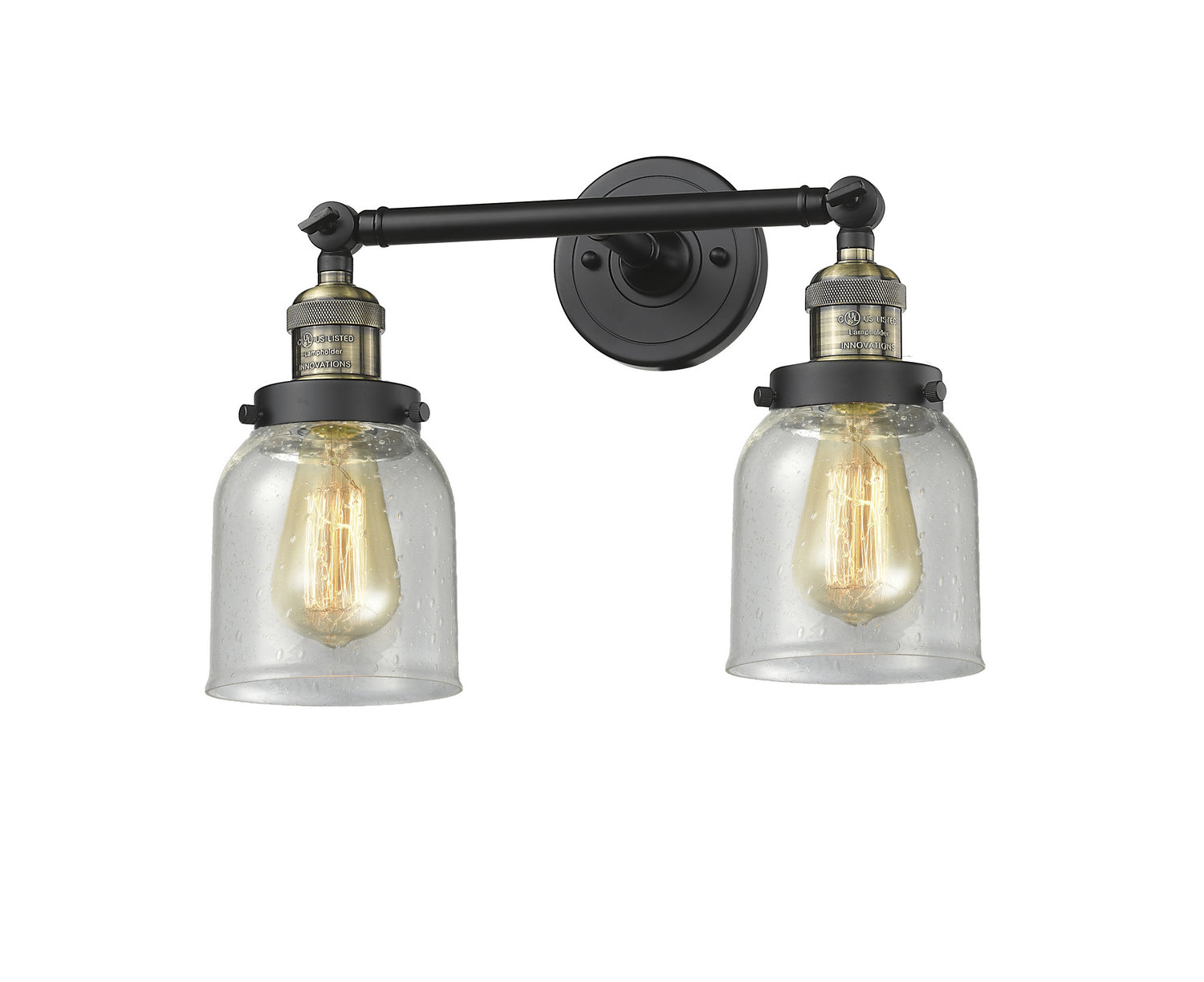 Innovations - 208-BAB-G54 - Two Light Bath Vanity - Franklin Restoration - Black Antique Brass