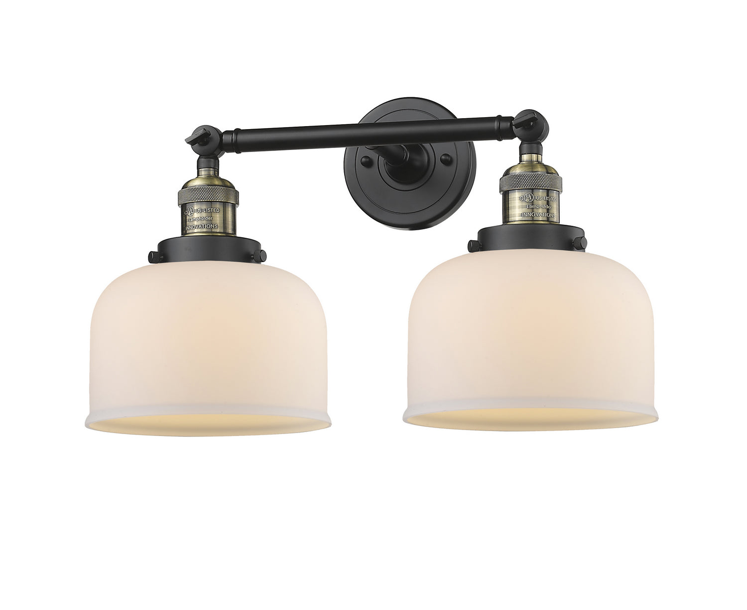 Innovations - 208-BAB-G71 - Two Light Bath Vanity - Franklin Restoration - Black Antique Brass