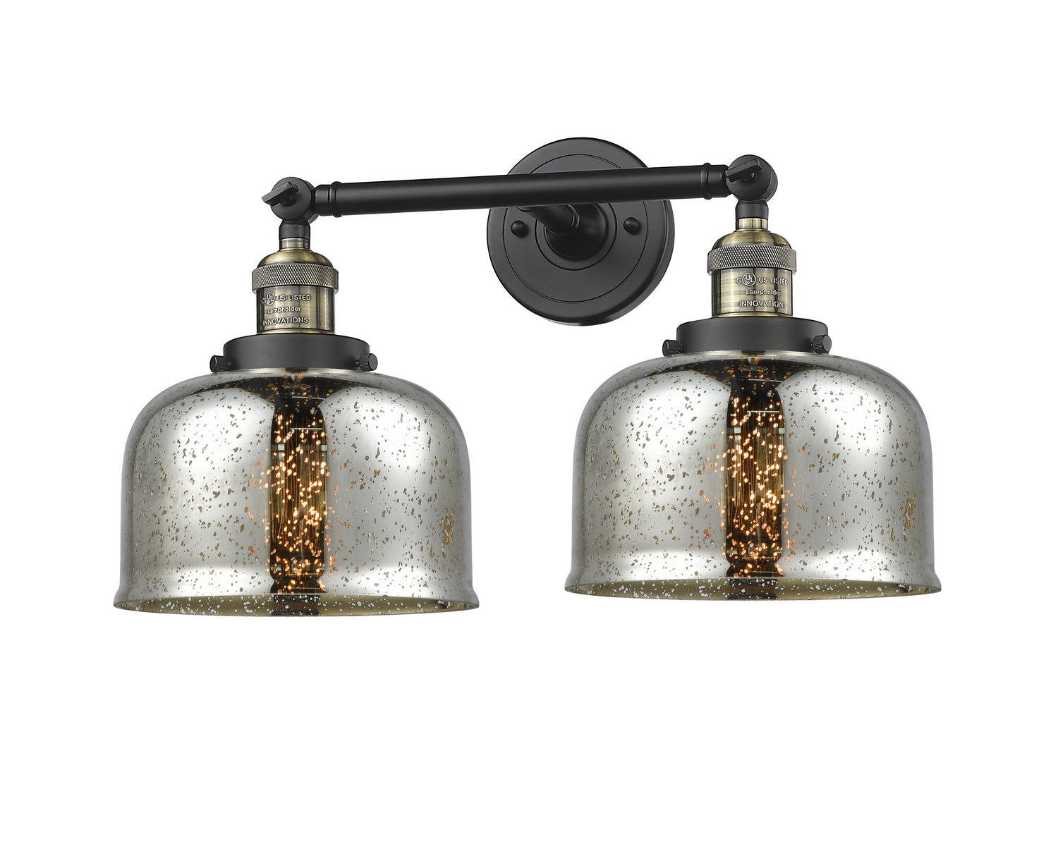 Innovations - 208-BAB-G78 - Two Light Bath Vanity - Franklin Restoration - Black Antique Brass
