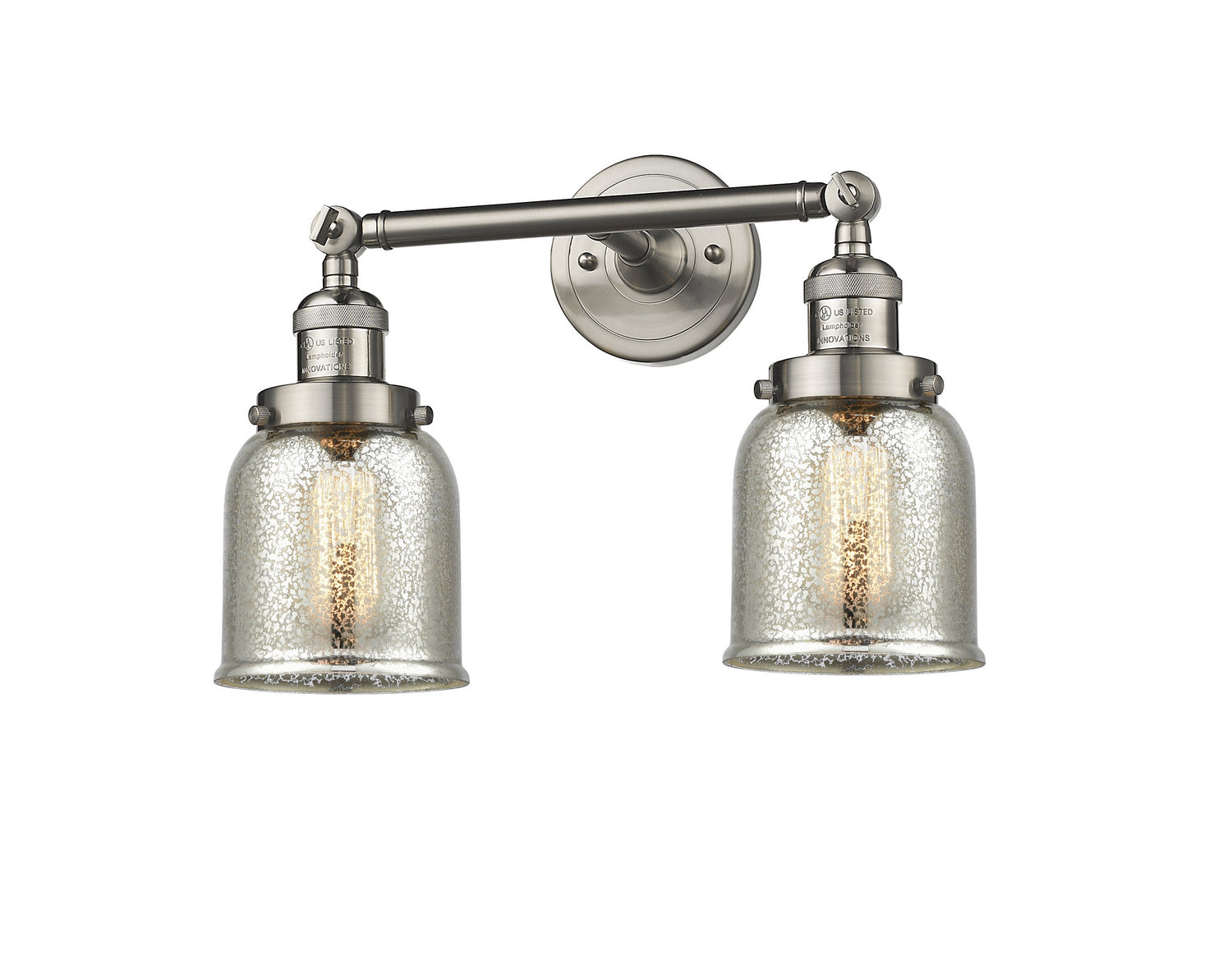 Innovations - 208-SN-G58 - Two Light Bath Vanity - Franklin Restoration - Brushed Satin Nickel