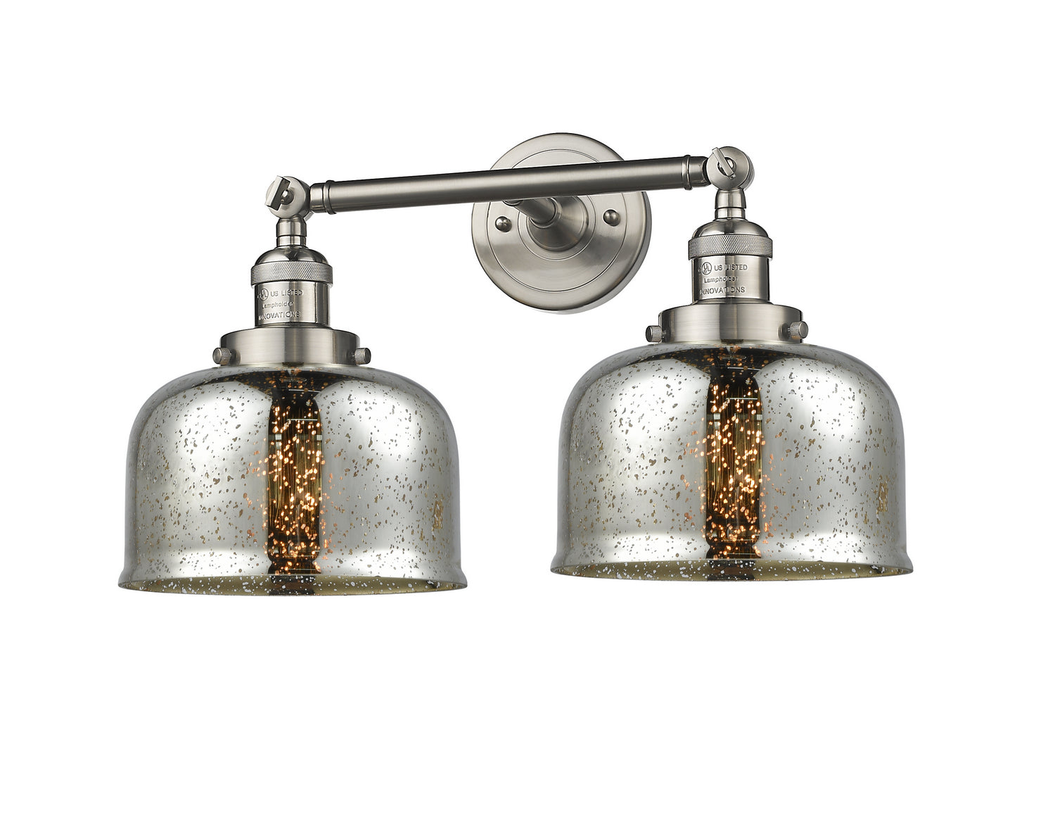 Innovations - 208-SN-G78 - Two Light Bath Vanity - Franklin Restoration - Brushed Satin Nickel