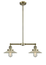 Innovations - 209-AB-G2 - Two Light Island Pendant - Franklin Restoration - Antique Brass