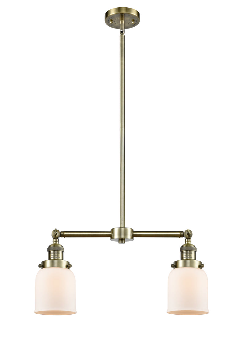 Innovations - 209-AB-G51 - Two Light Island Pendant - Franklin Restoration - Antique Brass