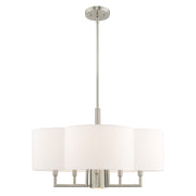 Livex Lighting - 51925-91 - Six Light Chandelier - Chelsea - Brushed Nickel