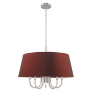 Livex Lighting - 52905-91 - Six Light Chandelier - Belclaire - Brushed Nickel
