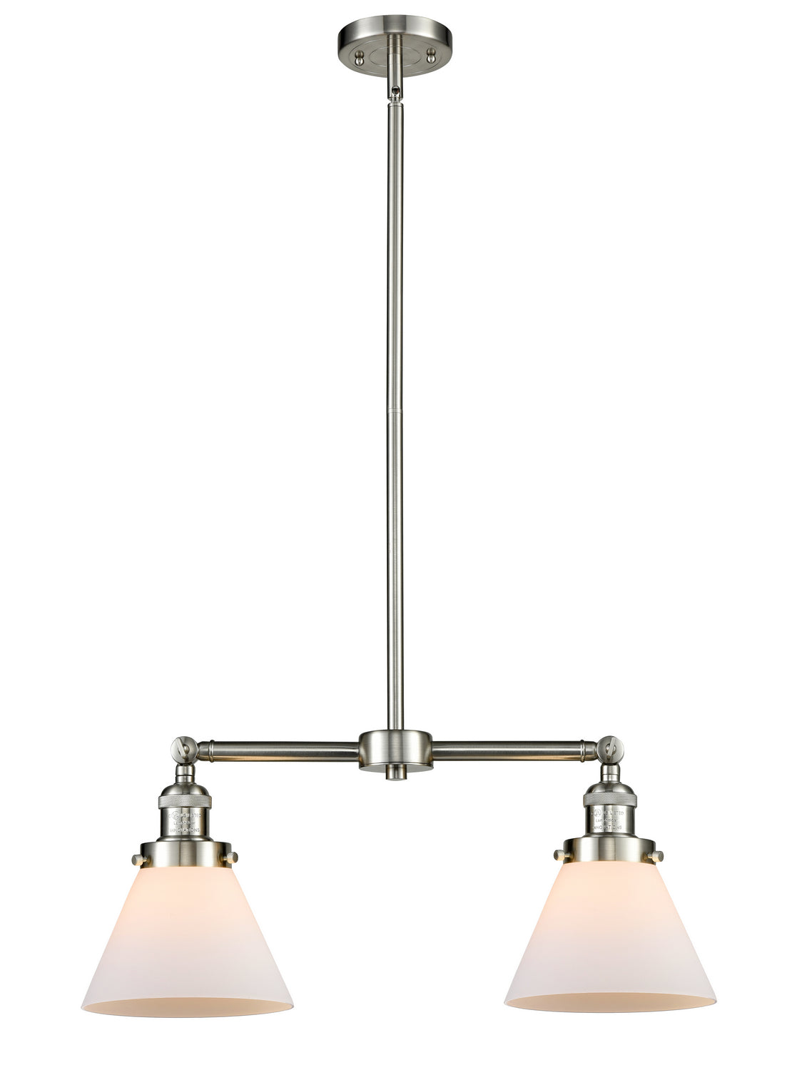 Innovations - 209-SN-G41 - Two Light Island Pendant - Franklin Restoration - Brushed Satin Nickel