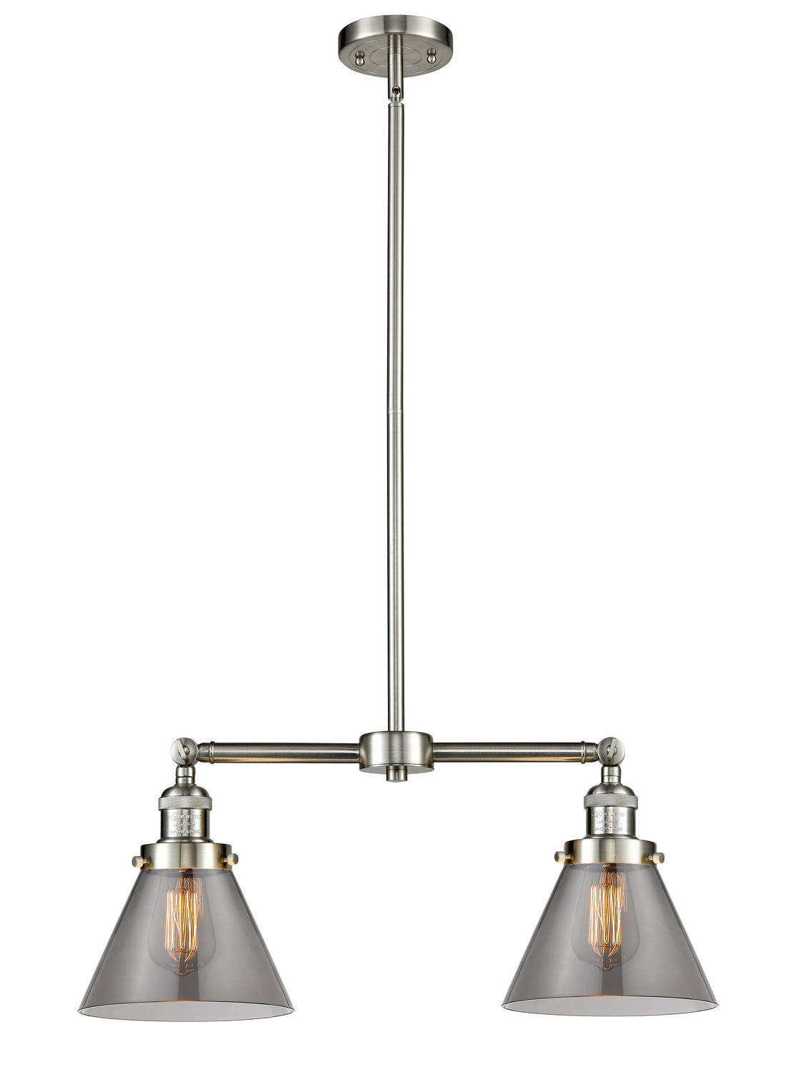 Innovations - 209-SN-G43 - Two Light Island Pendant - Franklin Restoration - Brushed Satin Nickel