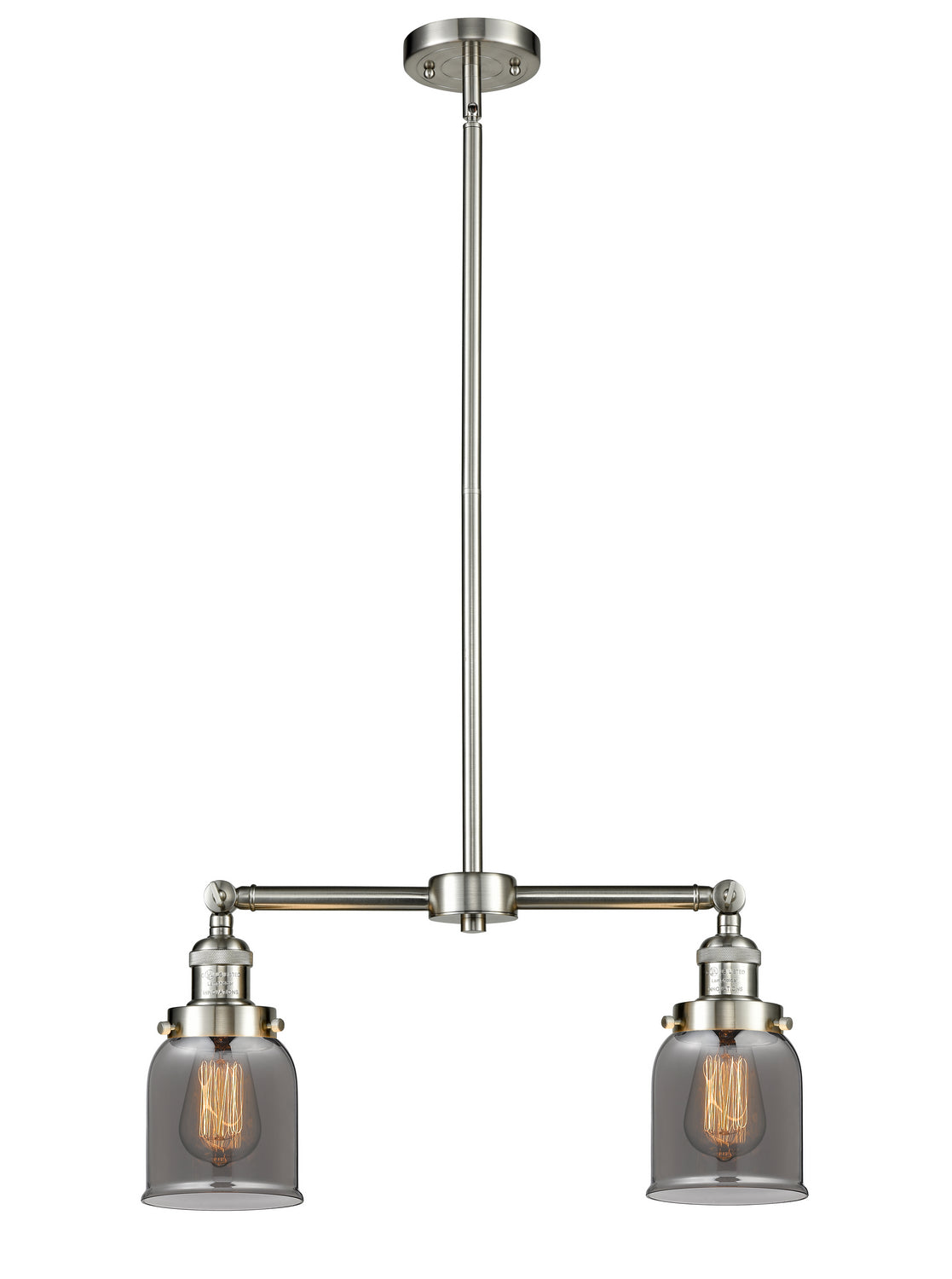 Innovations - 209-SN-G53 - Two Light Island Pendant - Franklin Restoration - Brushed Satin Nickel
