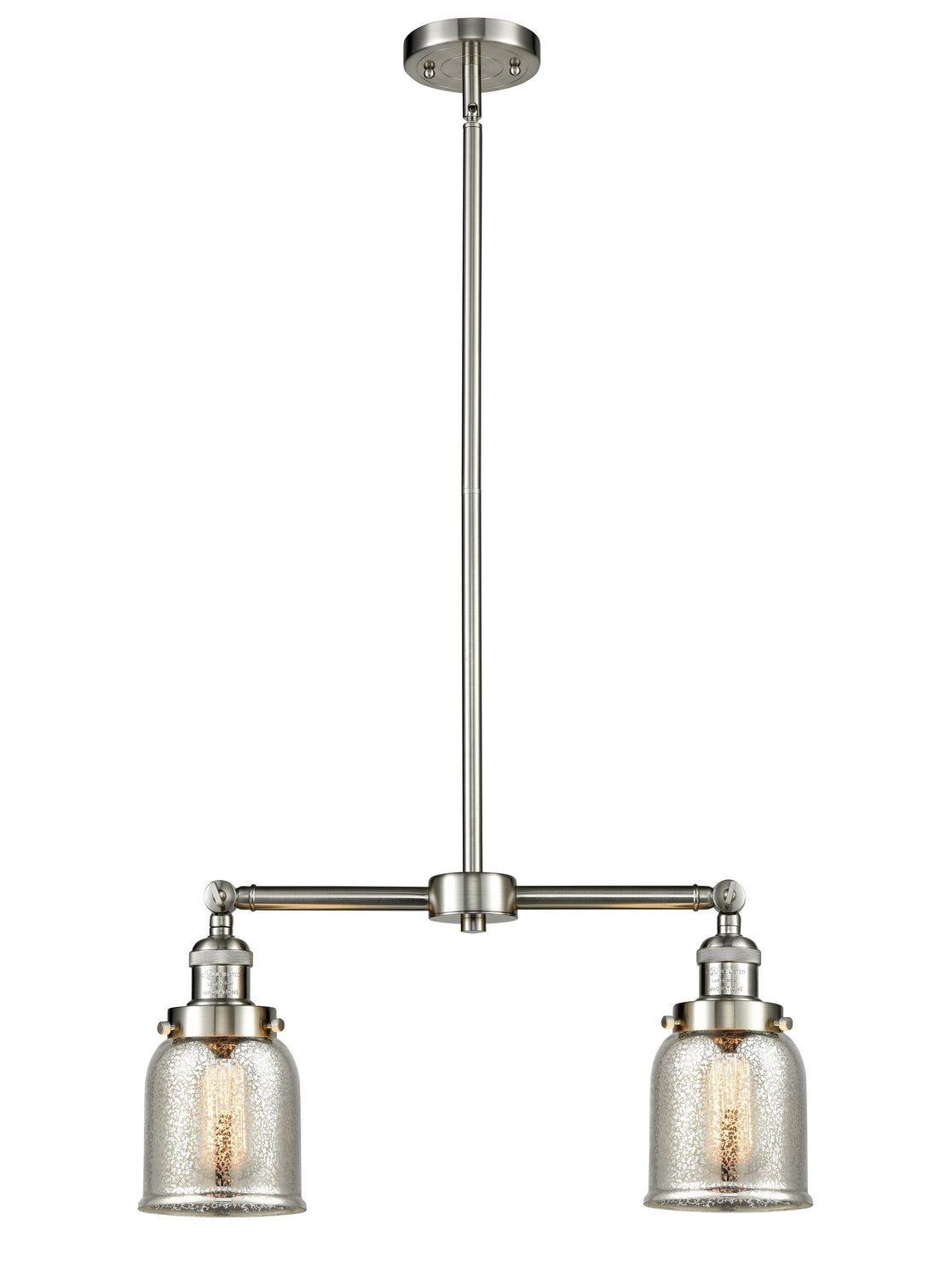 Innovations - 209-SN-G58 - Two Light Island Pendant - Franklin Restoration - Brushed Satin Nickel