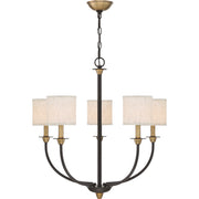 Quoizel - ADY5005OZ - Five Light Chandelier - Audley - Old Bronze
