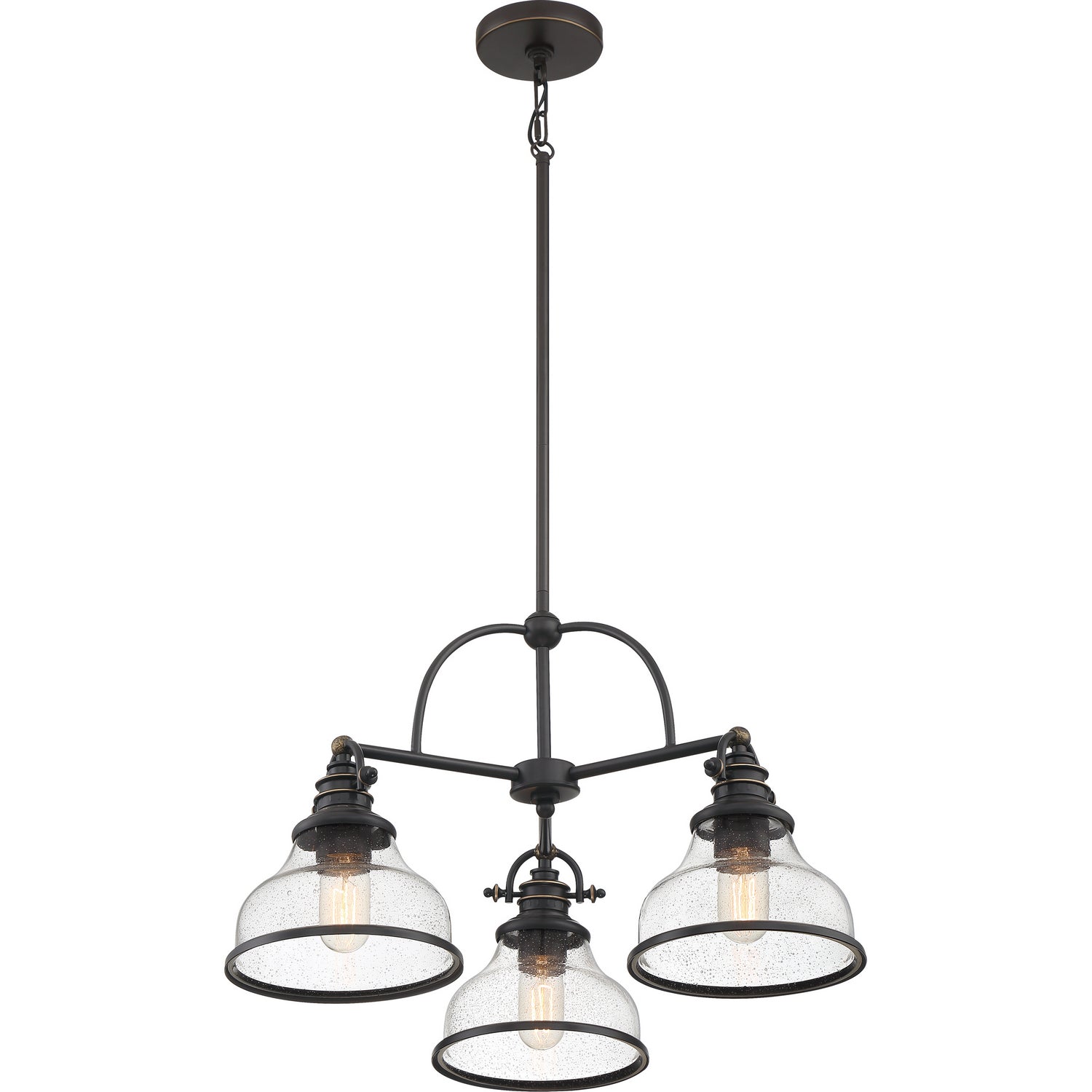 Quoizel - GRTS5103PN - Three Light Chandelier - Grant - Palladian Bronze