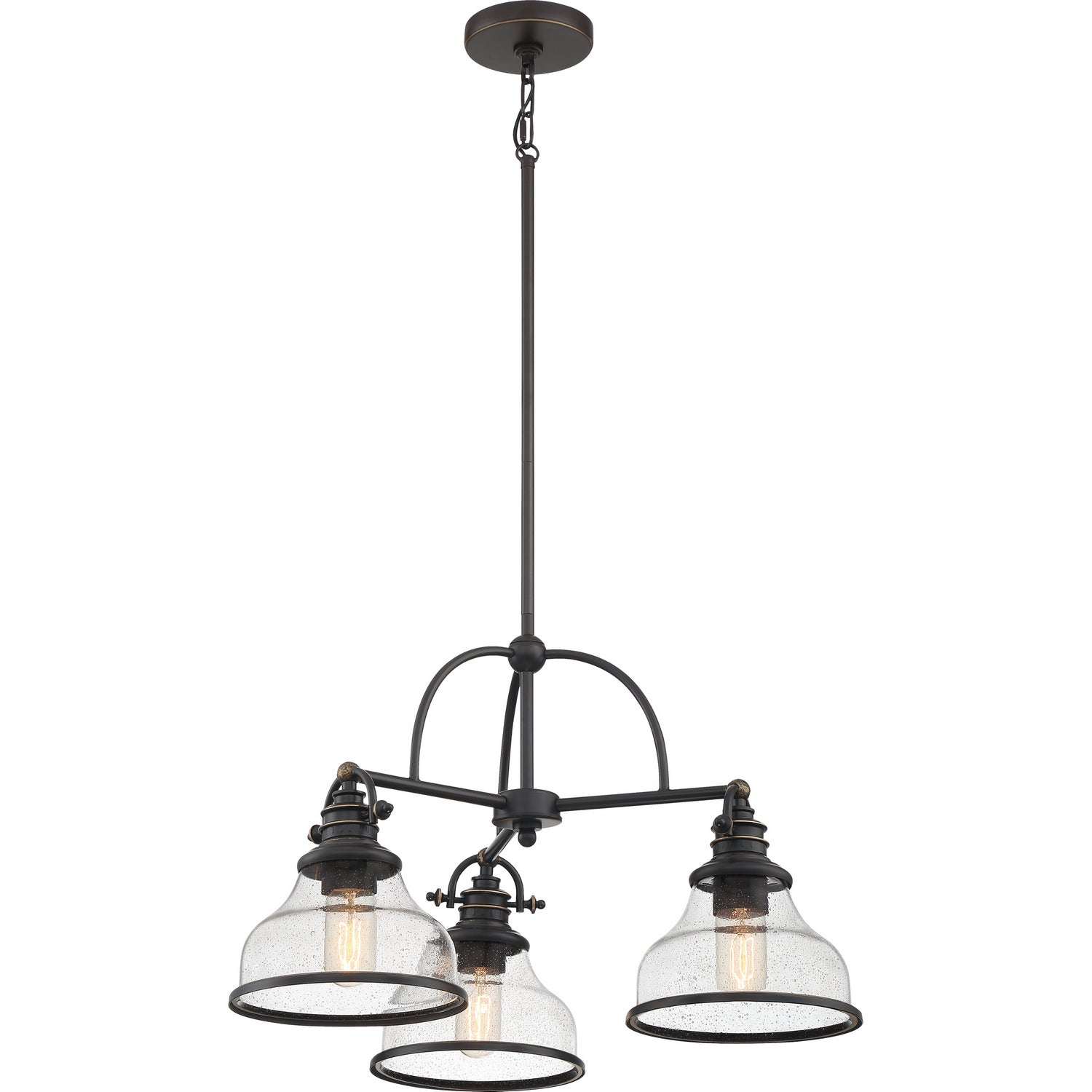 Quoizel - GRTS5103PN - Three Light Chandelier - Grant - Palladian Bronze