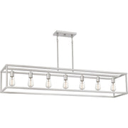 Quoizel - NHR752BN - Seven Light Island Chandelier - New Harbor - Brushed Nickel