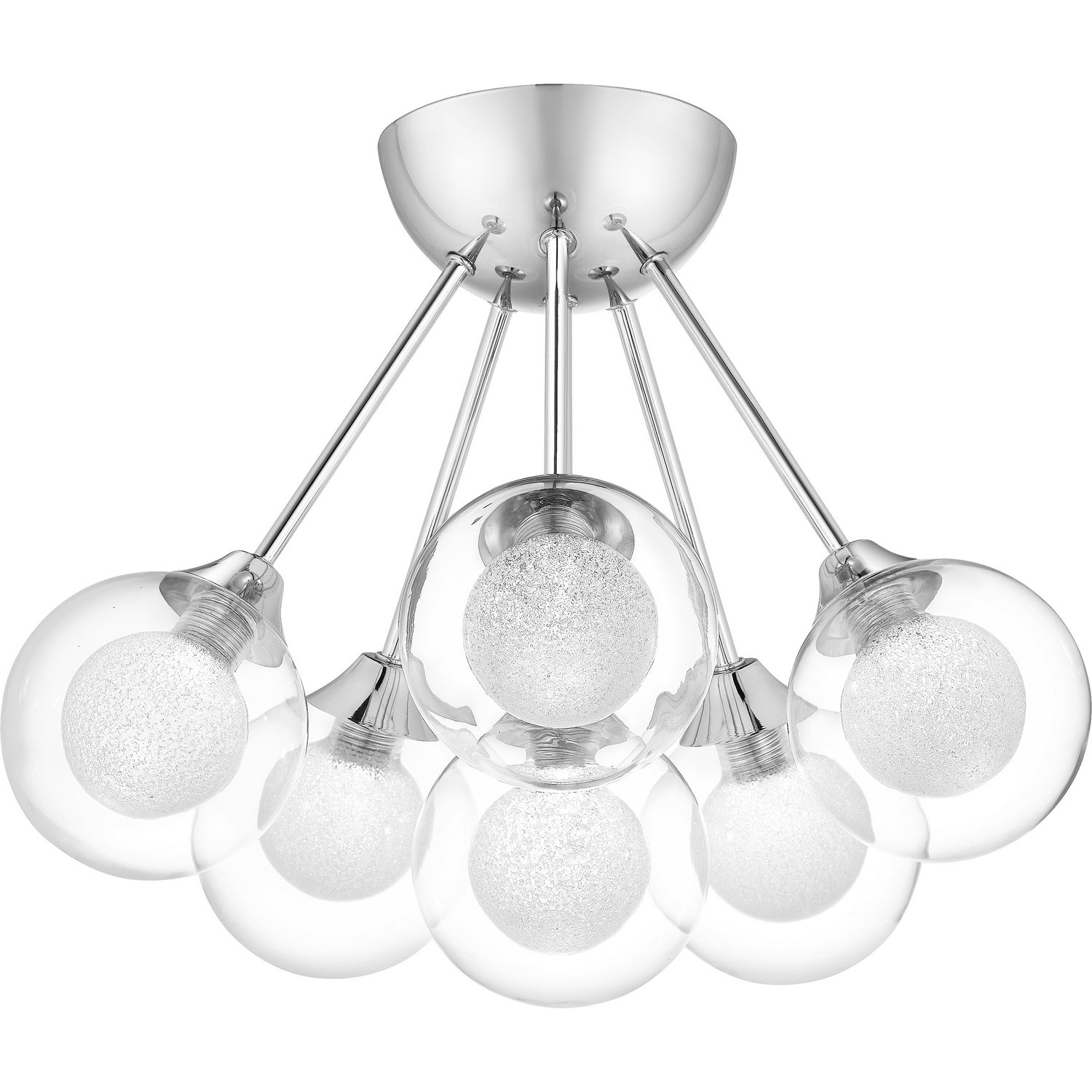Quoizel - PCSB1716C - Six Light Semi Flush Mount - Spellbound - Polished Chrome