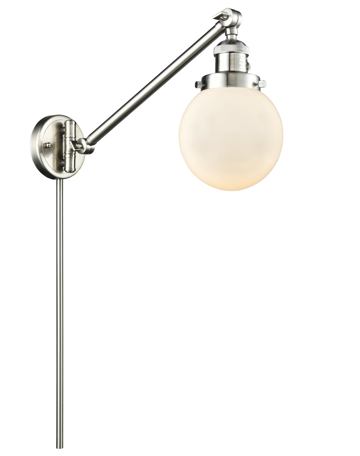 Innovations - 237-SN-G201-6 - One Light Swing Arm - Franklin Restoration - Brushed Satin Nickel