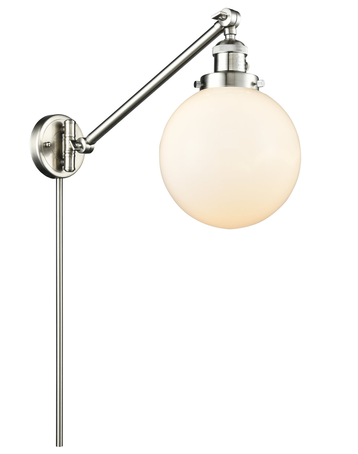 Innovations - 237-SN-G201-8 - One Light Swing Arm - Franklin Restoration - Brushed Satin Nickel