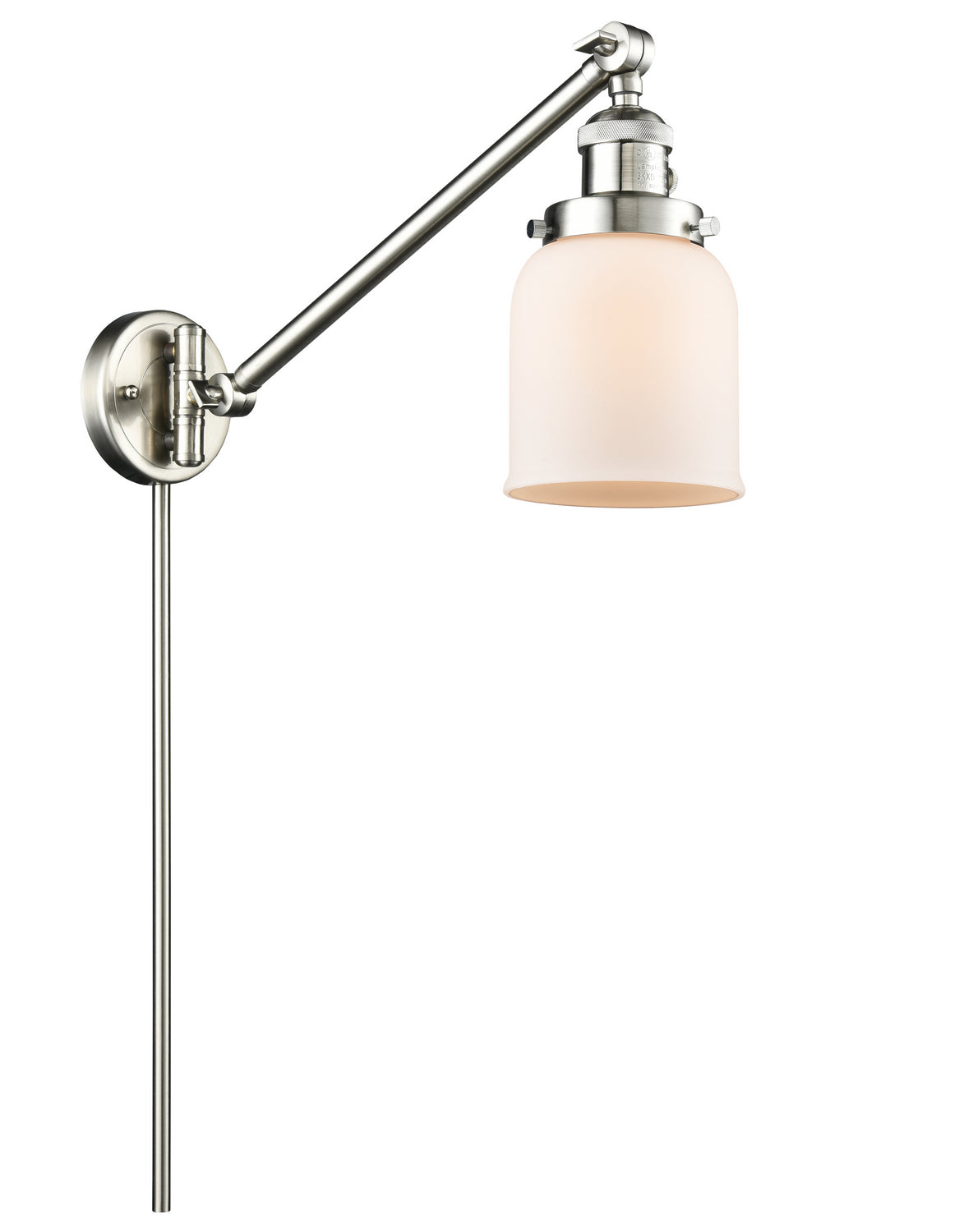 Innovations - 237-SN-G51 - One Light Swing Arm - Franklin Restoration - Brushed Satin Nickel