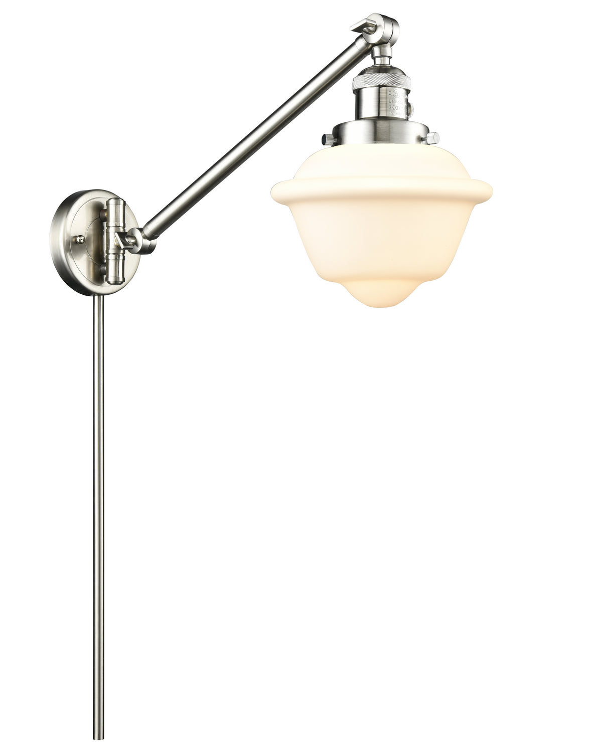 Innovations - 237-SN-G531 - One Light Swing Arm - Franklin Restoration - Brushed Satin Nickel
