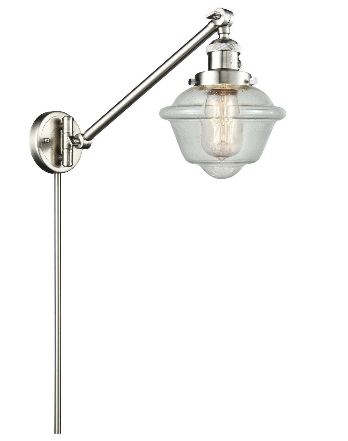 Innovations - 237-SN-G534 - One Light Swing Arm - Franklin Restoration - Brushed Satin Nickel