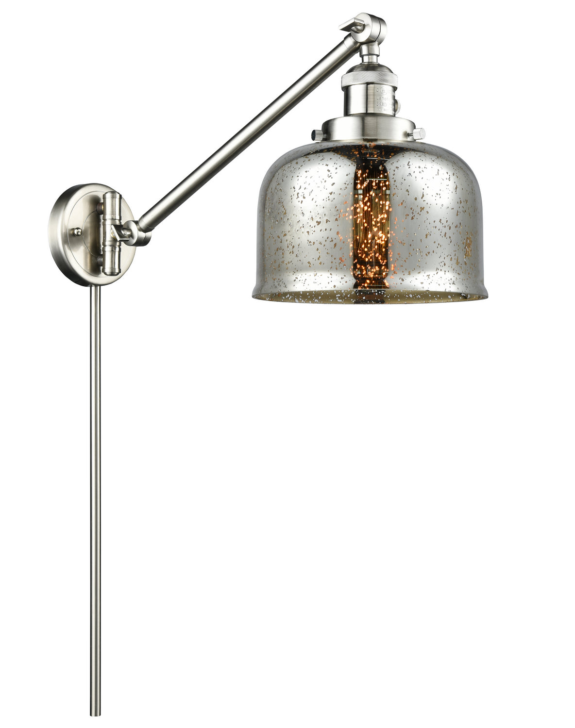 Innovations - 237-SN-G78 - One Light Swing Arm - Franklin Restoration - Brushed Satin Nickel