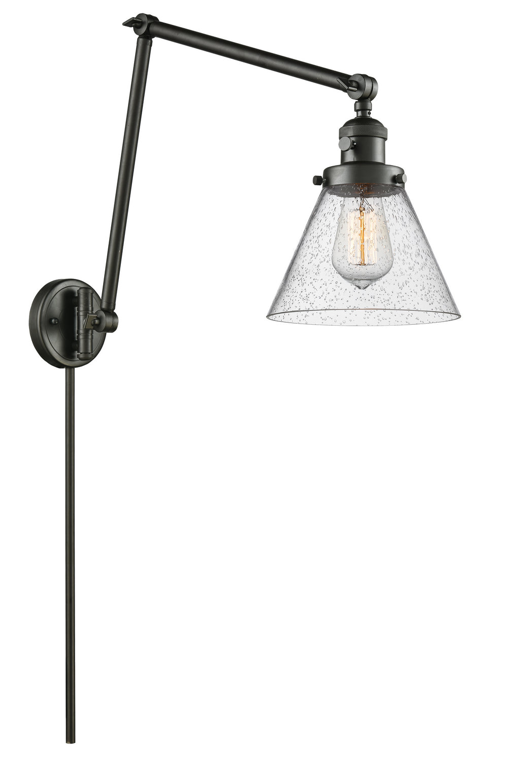Innovations - 238-OB-G44 - One Light Swing Arm - Franklin Restoration - Oil Rubbed Bronze