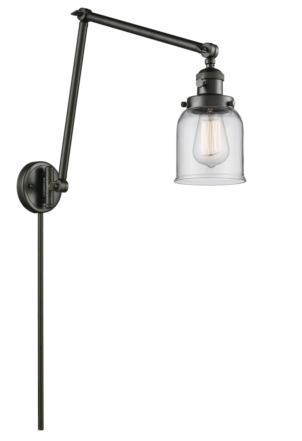 Innovations - 238-OB-G52 - One Light Swing Arm - Franklin Restoration - Oil Rubbed Bronze