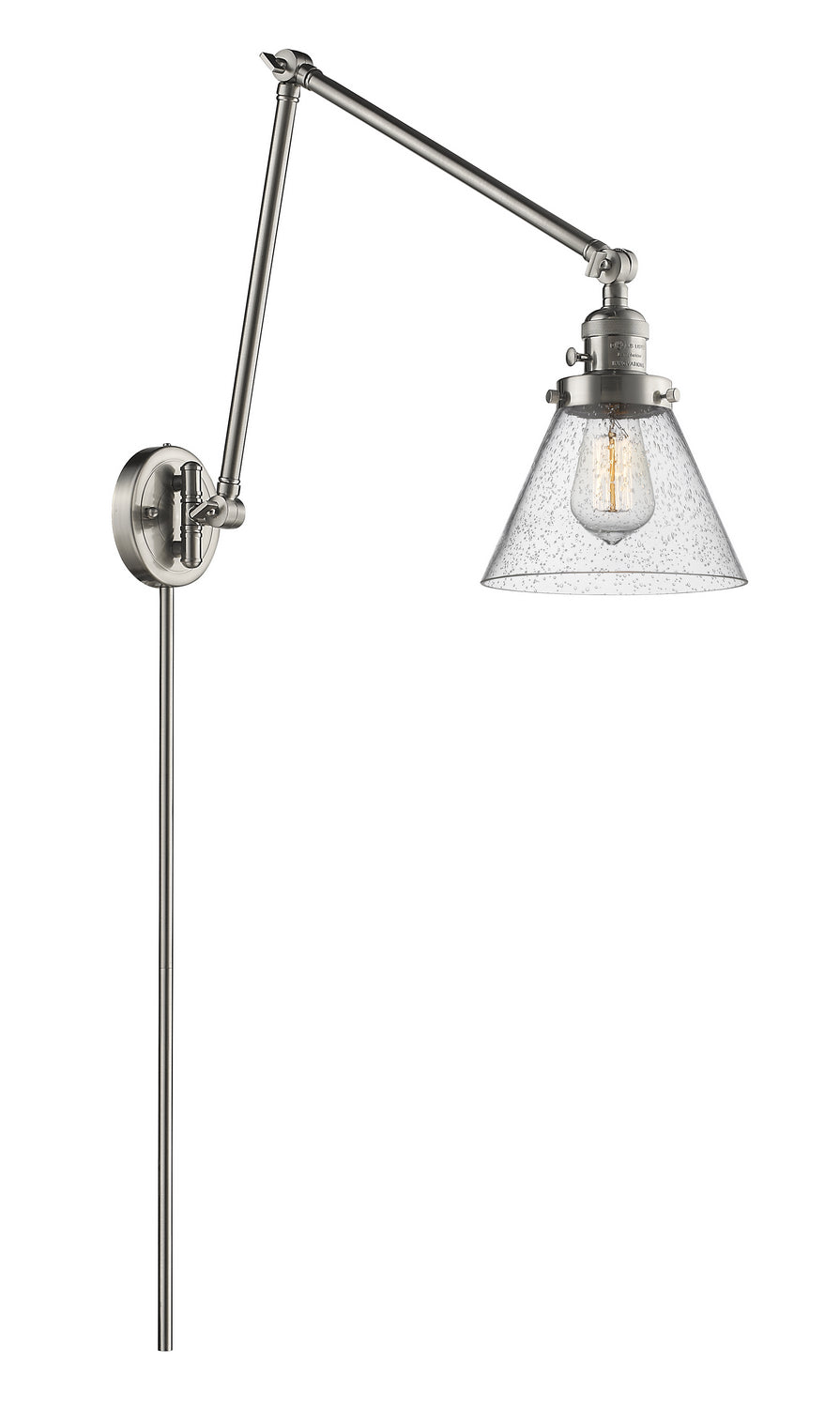 Innovations - 238-SN-G44 - One Light Swing Arm - Franklin Restoration - Brushed Satin Nickel