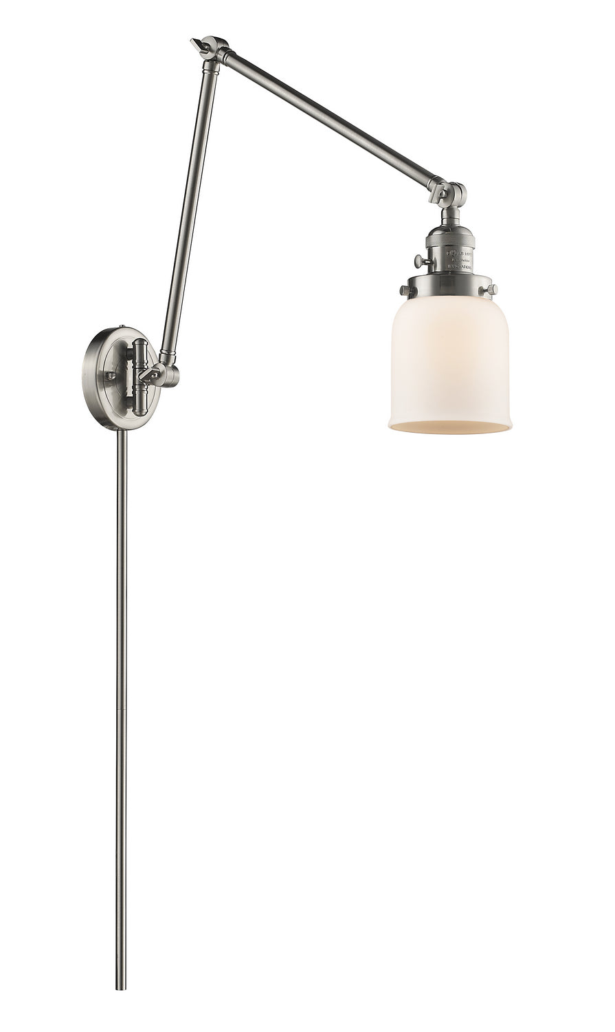 Innovations - 238-SN-G51 - One Light Swing Arm - Franklin Restoration - Brushed Satin Nickel