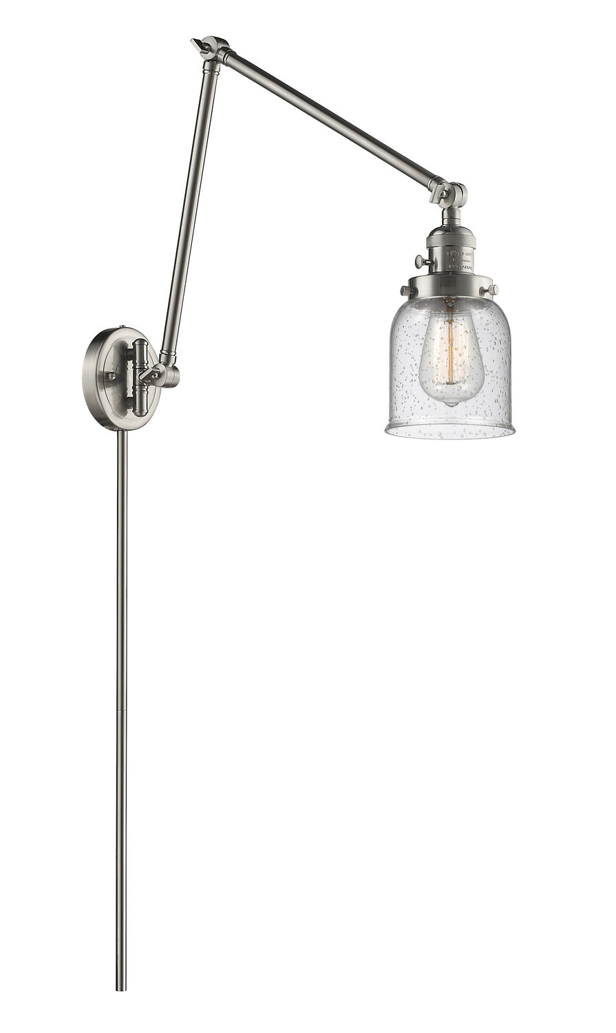 Innovations - 238-SN-G54 - One Light Swing Arm - Franklin Restoration - Brushed Satin Nickel