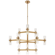 Visual Comfort Signature - ARN 5272HAB-CG - 24 Light Chandelier - Margita - Hand-Rubbed Antique Brass