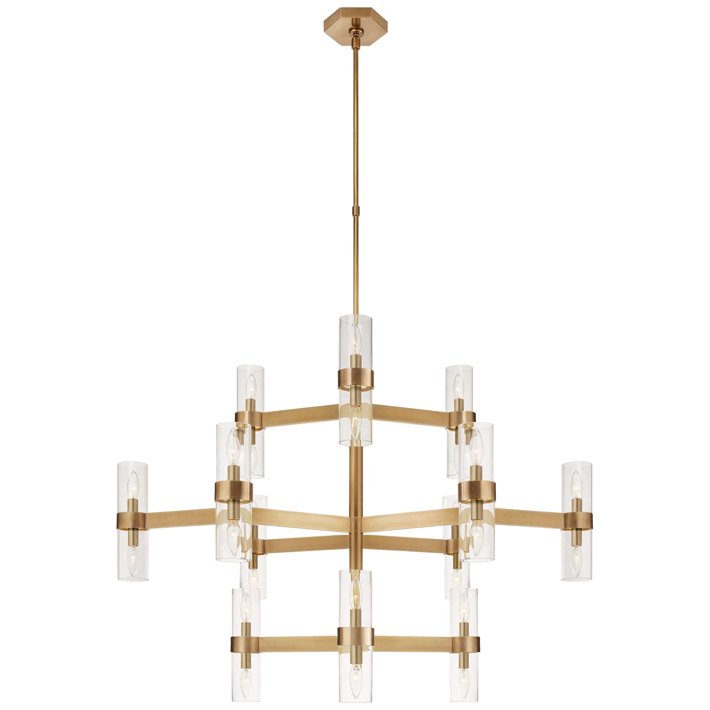 Visual Comfort Signature - ARN 5272HAB-CG - 24 Light Chandelier - Margita - Hand-Rubbed Antique Brass