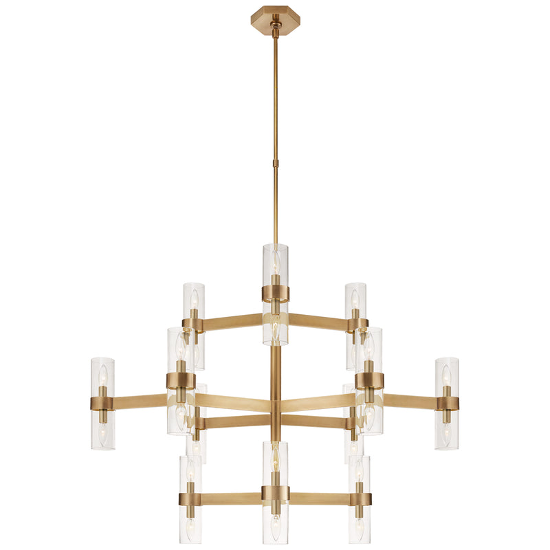 Visual Comfort Signature - ARN 5272HAB-CG - 24 Light Chandelier - Margita - Hand-Rubbed Antique Brass