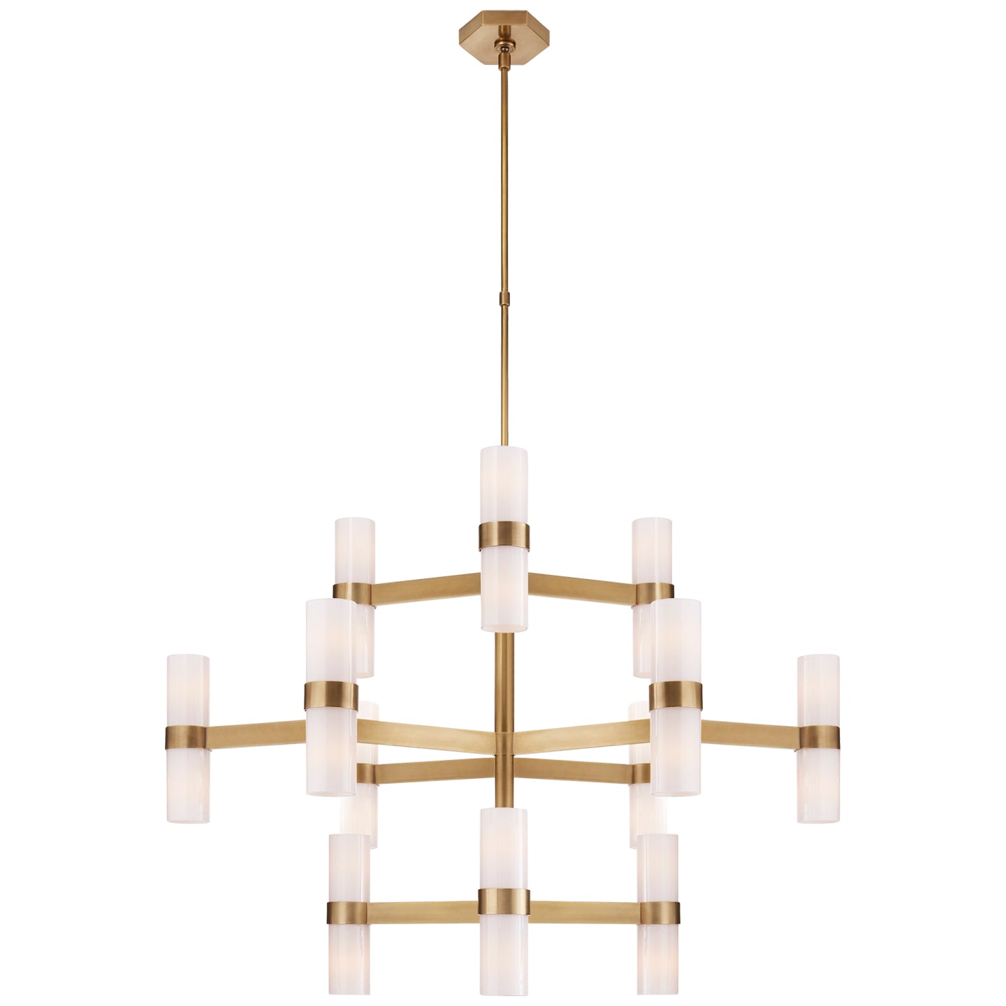 Visual Comfort Signature - ARN 5272HAB-WG - 24 Light Chandelier - Margita - Hand-Rubbed Antique Brass