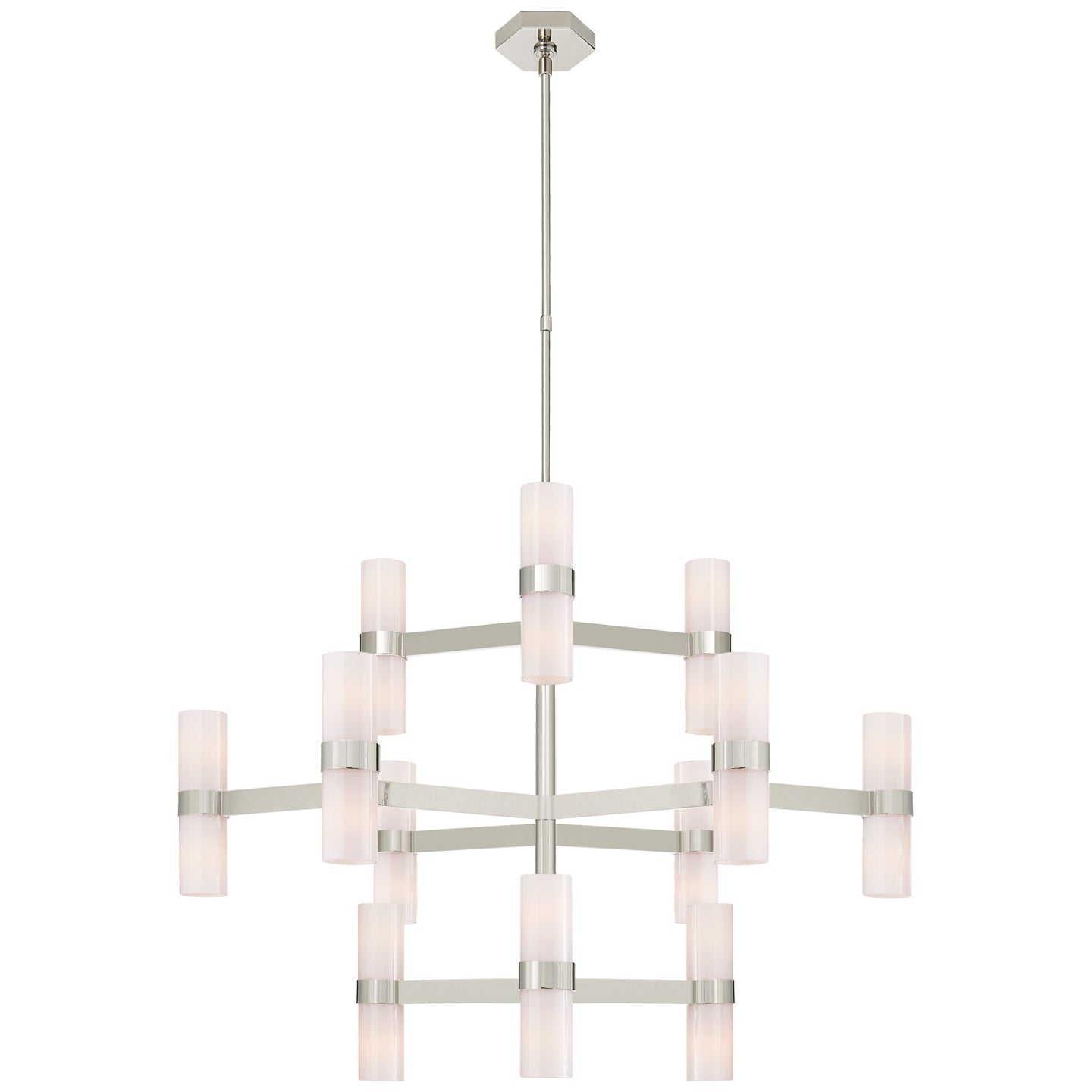 Visual Comfort Signature - ARN 5272PN-WG - 24 Light Chandelier - Margita - Polished Nickel