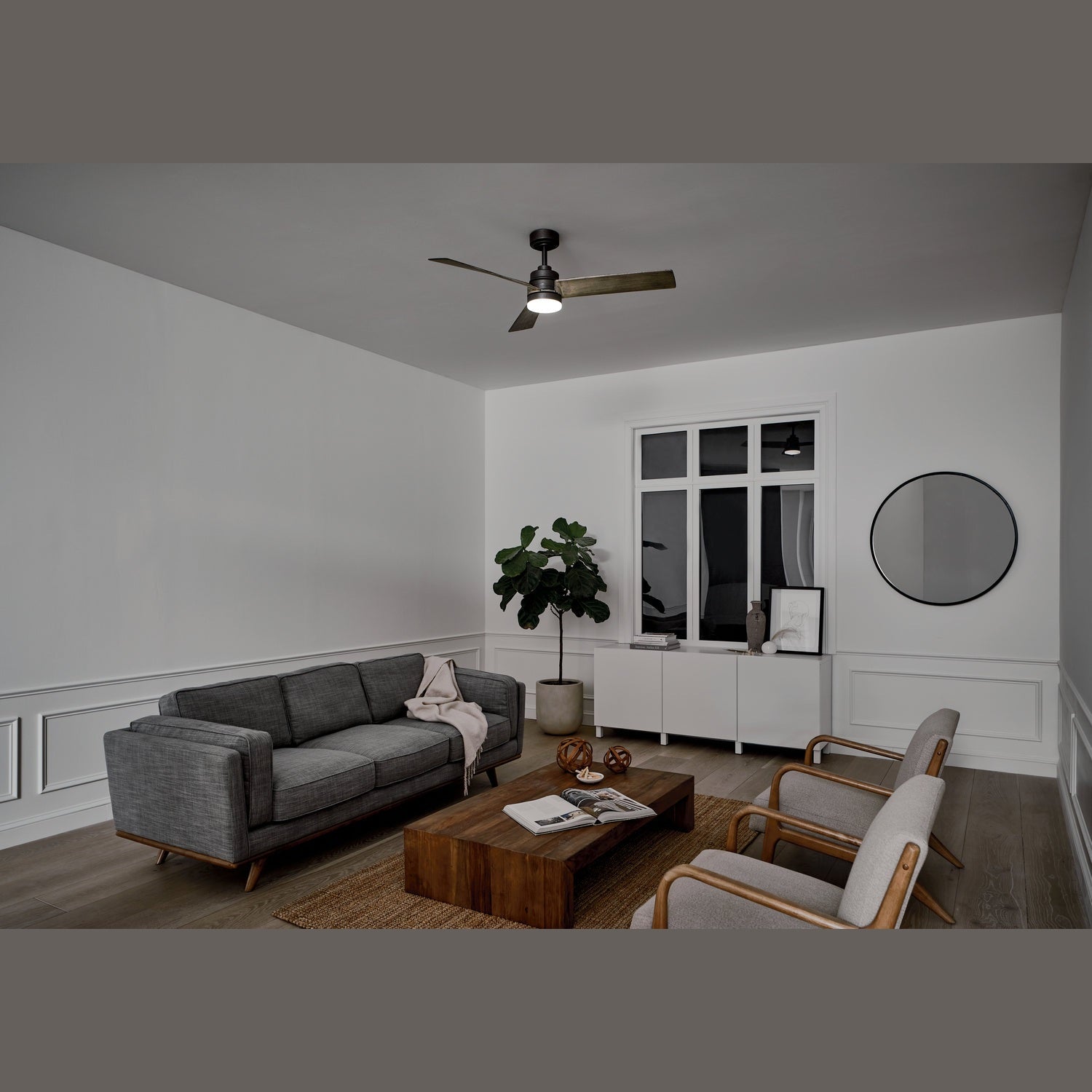 Kichler - 300275AVI - 52"Ceiling Fan - Spyn - Anvil Iron