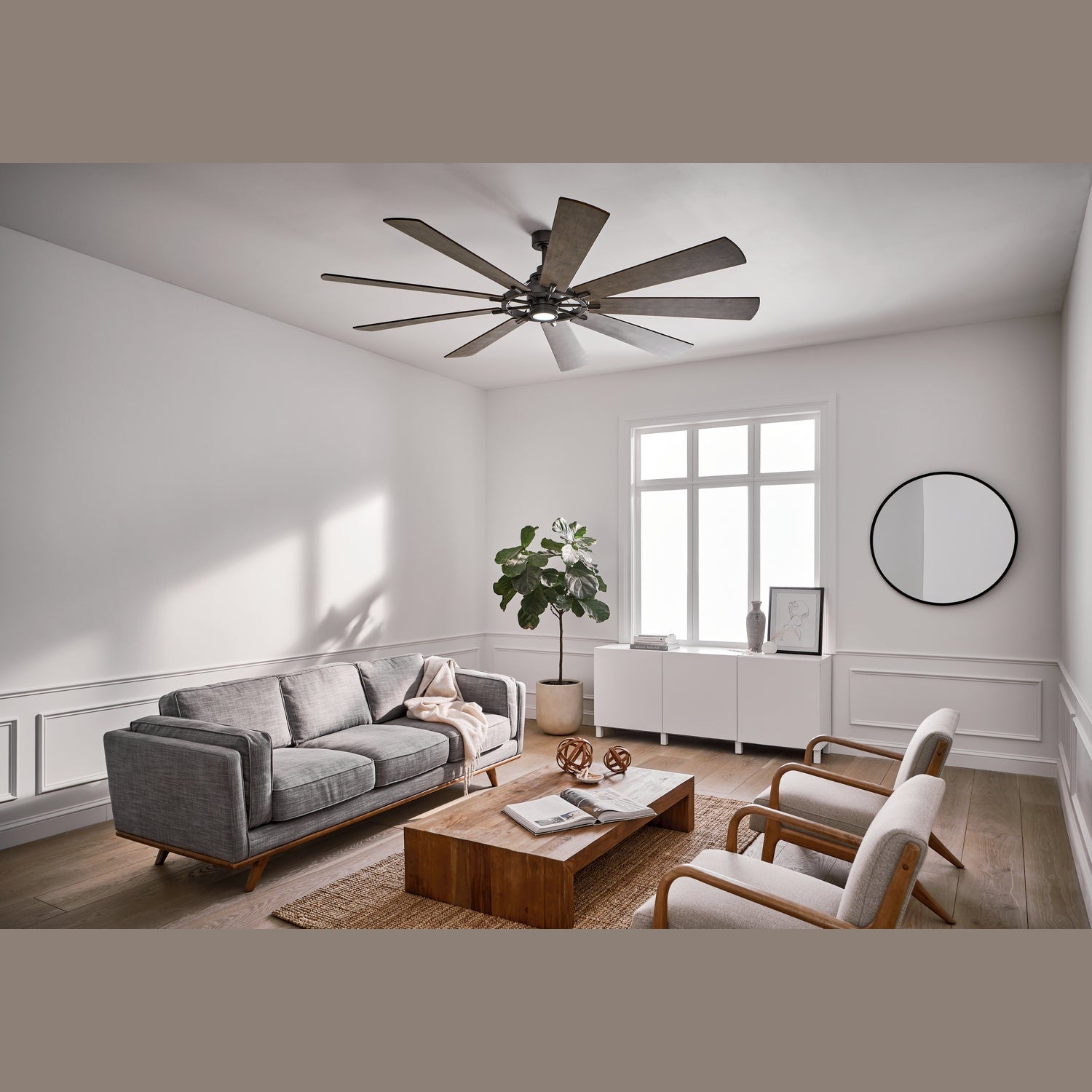 Kichler - 300285AVI - 85"Ceiling Fan - Gentry Xl - Anvil Iron