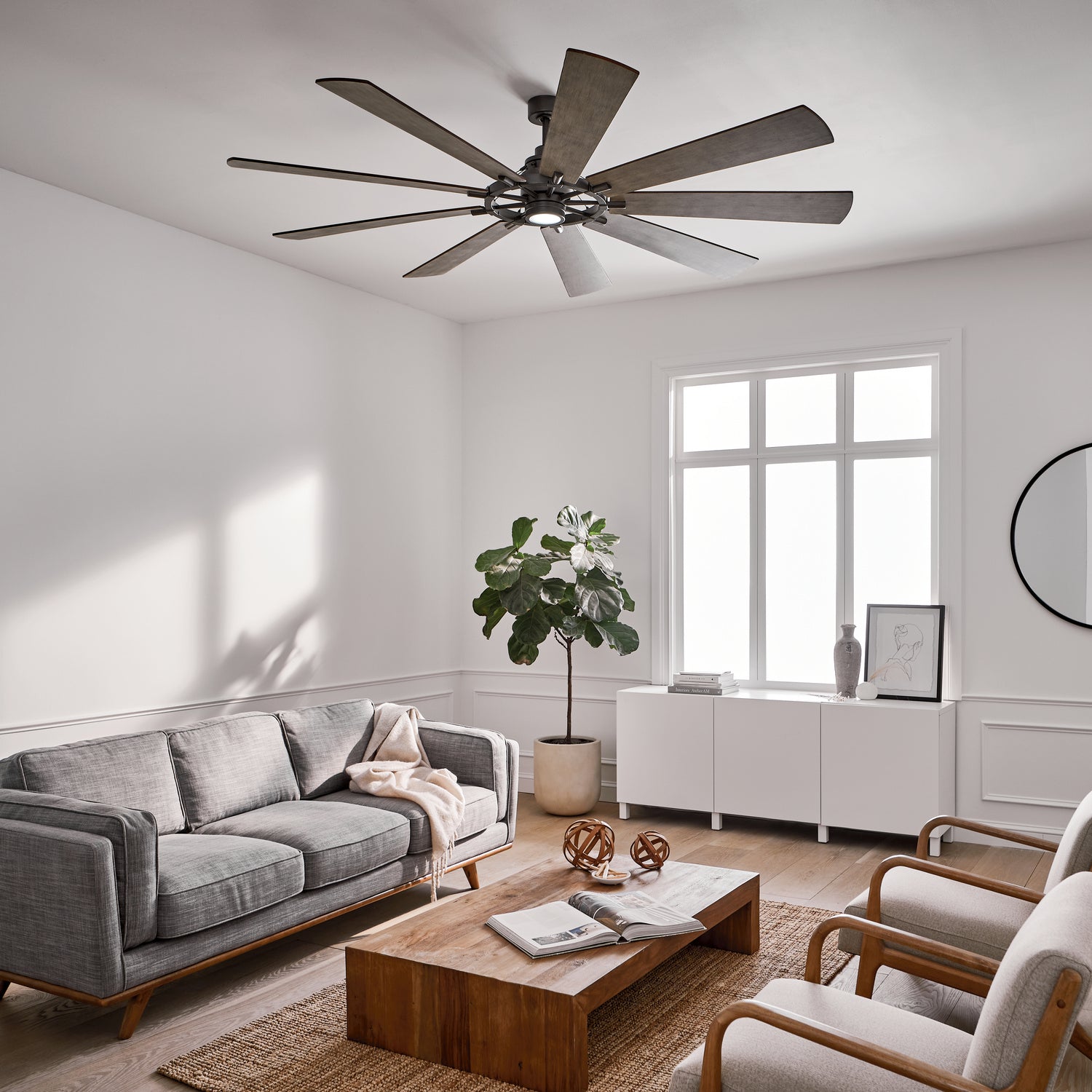 Kichler - 300285AVI - 85"Ceiling Fan - Gentry Xl - Anvil Iron