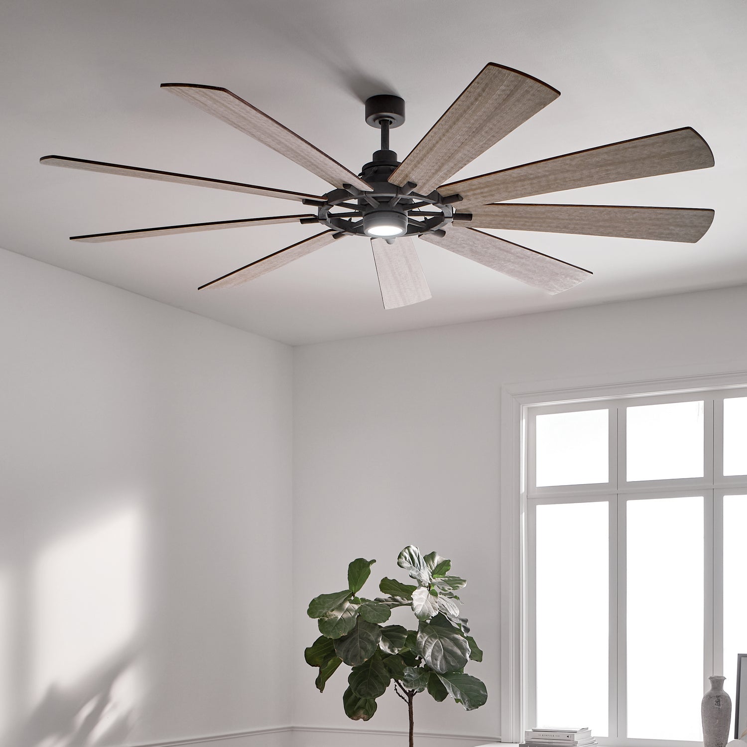 Kichler - 300285WZC - 85"Ceiling Fan - Gentry Xl - Weathered Zinc