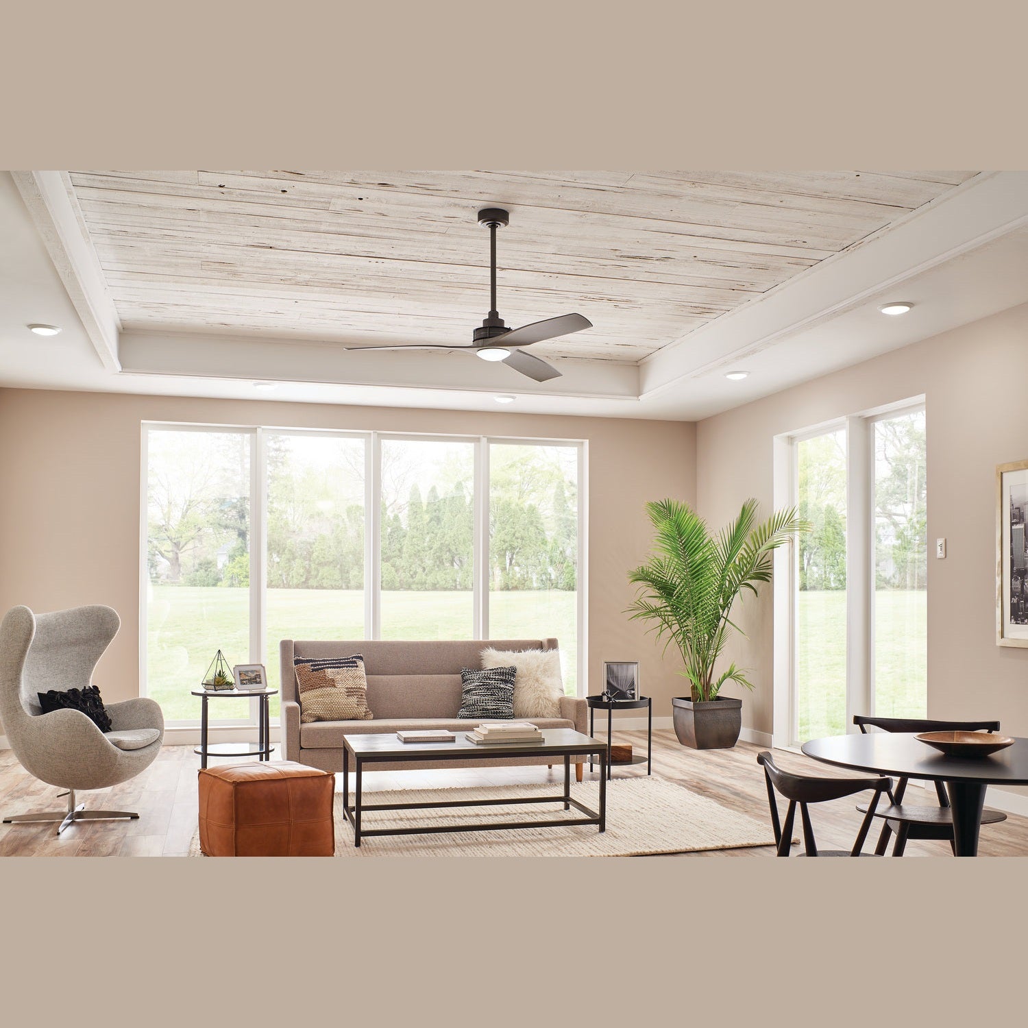 Kichler - 300356AVI - 56"Ceiling Fan - Ried - Anvil Iron