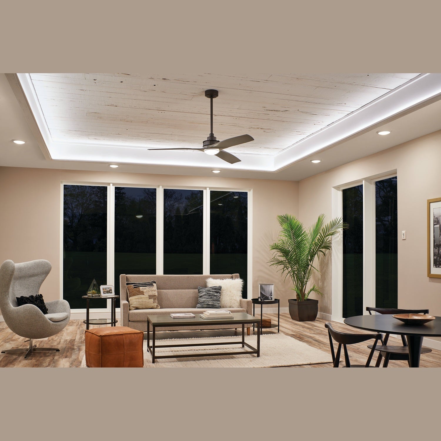 Kichler - 300356AVI - 56"Ceiling Fan - Ried - Anvil Iron