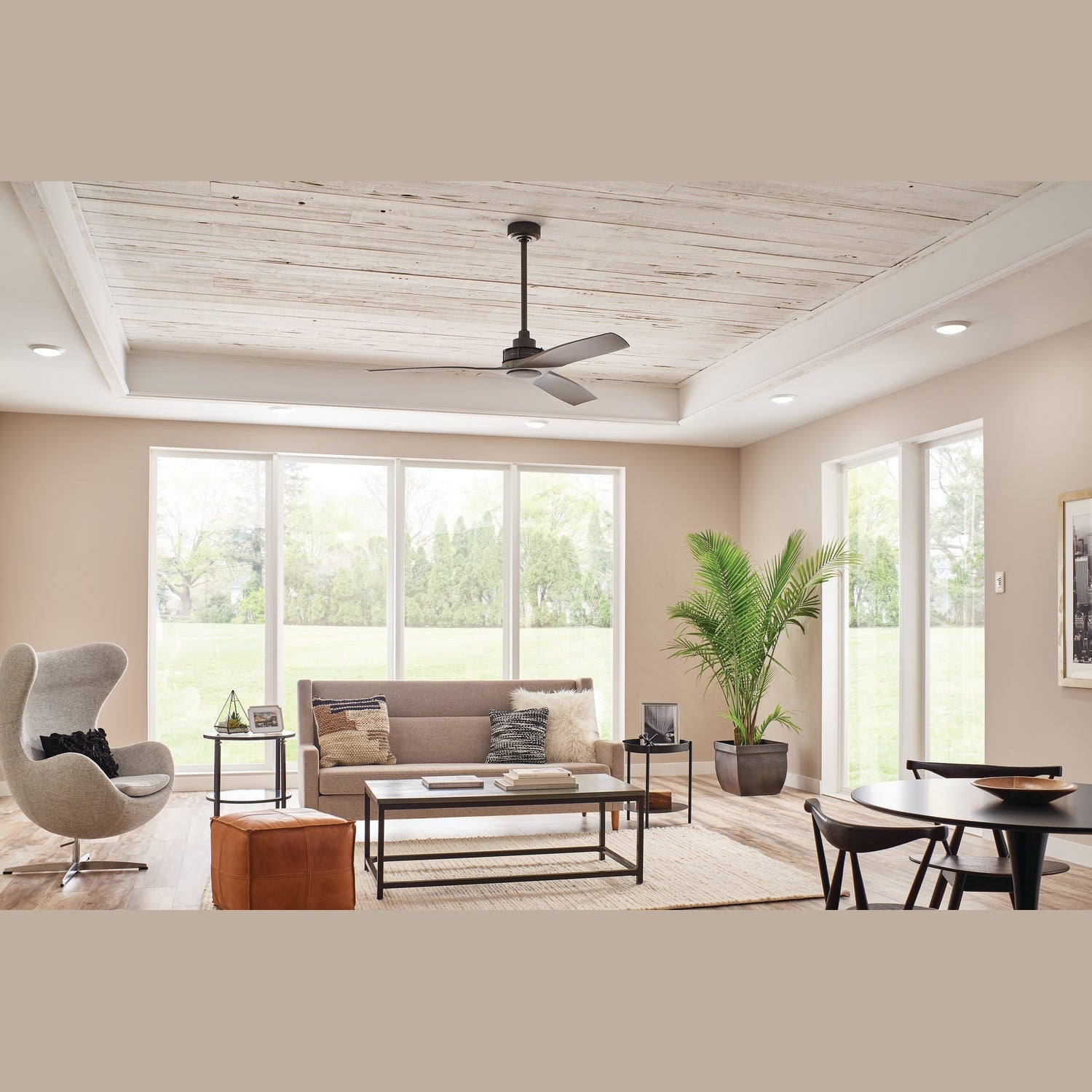 Kichler - 300356AVI - 56"Ceiling Fan - Ried - Anvil Iron