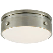 Visual Comfort Signature - TOB 4062AN-WG - LED Flush Mount - Hicks - Antique Nickel