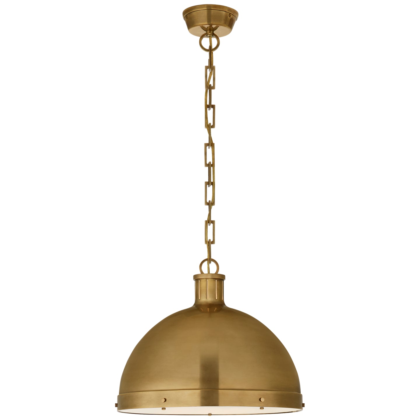 Visual Comfort Signature - TOB 5071HAB - Two Light Pendant - Hicks - Hand-Rubbed Antique Brass